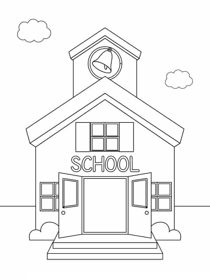 Dibujo de Escuela Normal para Colorear