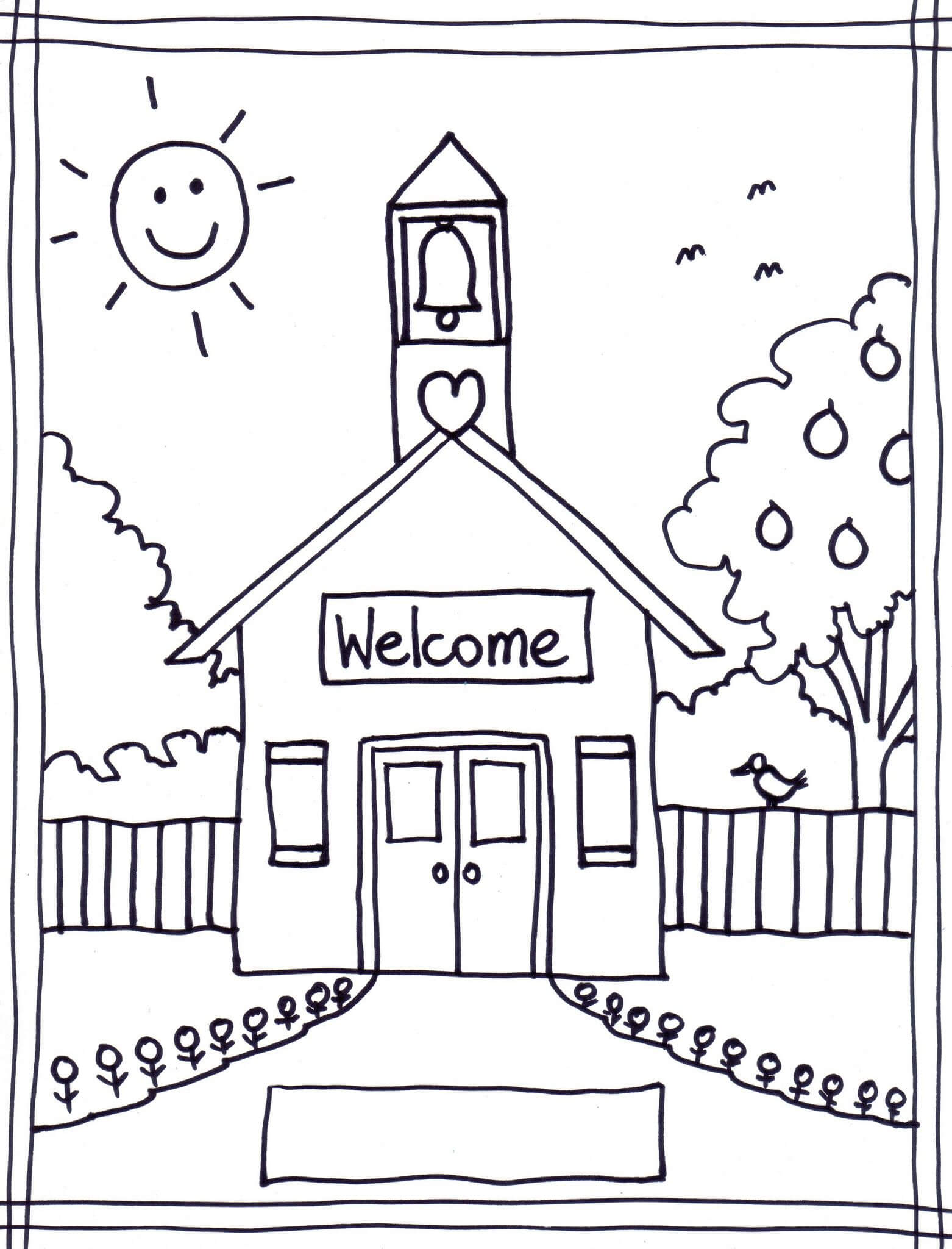 Dibujo de Escuela de Dibujo para Colorear