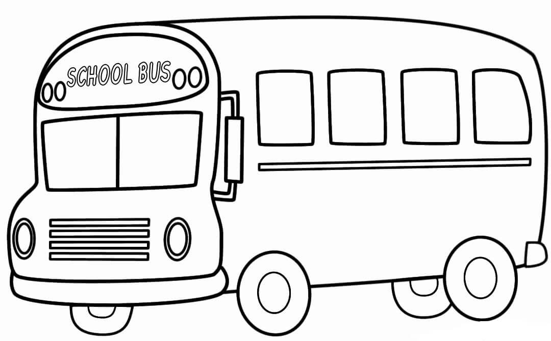 Dibujo de Impresionante Autobs Escolar para Colorear