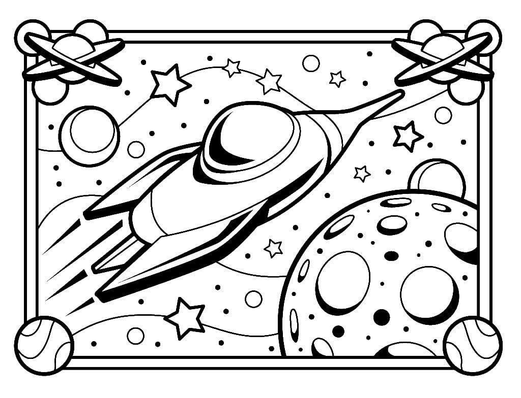 Dibujo de Espacio Perfecto para Colorear