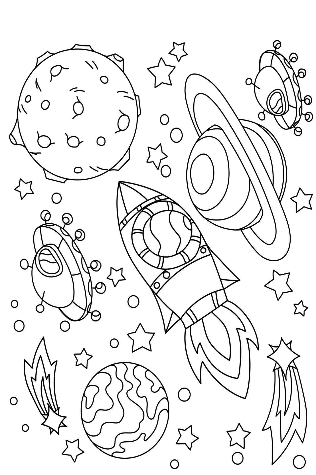 Dibujo de Excelente Espacio para Colorear