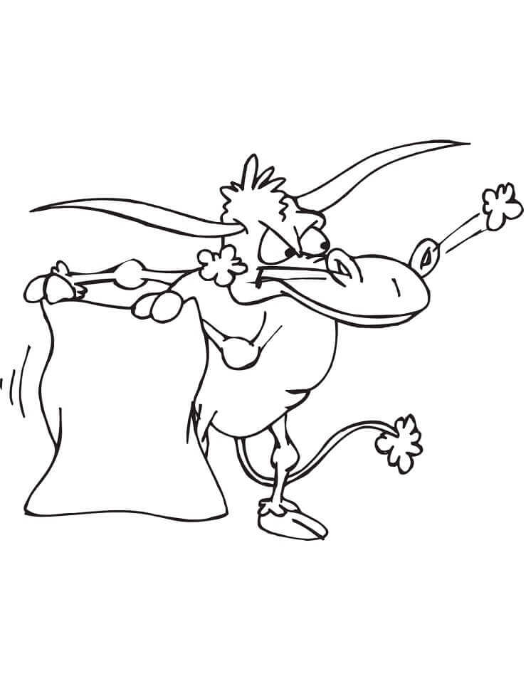 Dibujo de Corrida para Colorear