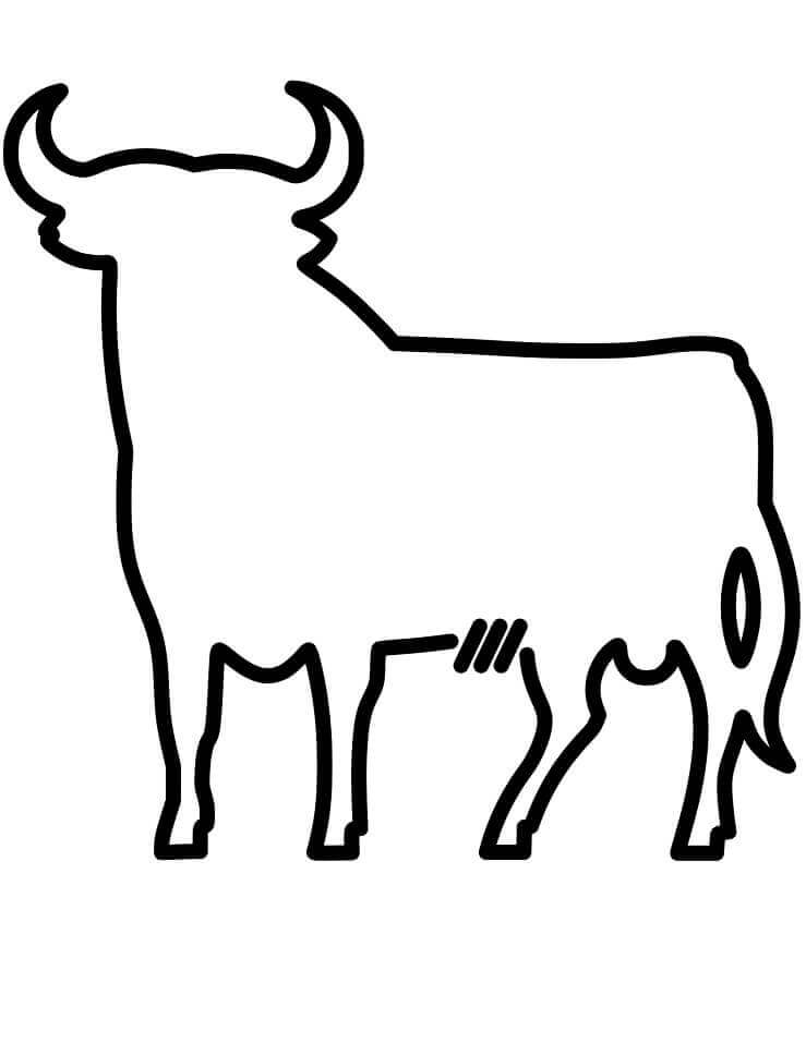 Dibujo de Toro de Osborne para Colorear