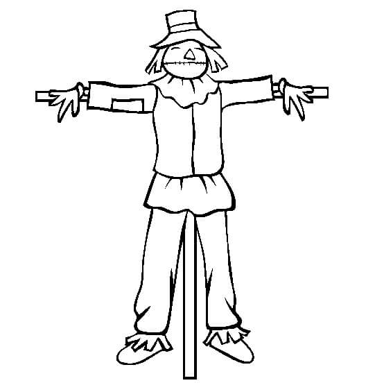 Dibujo de Espantapjaros para Colorear