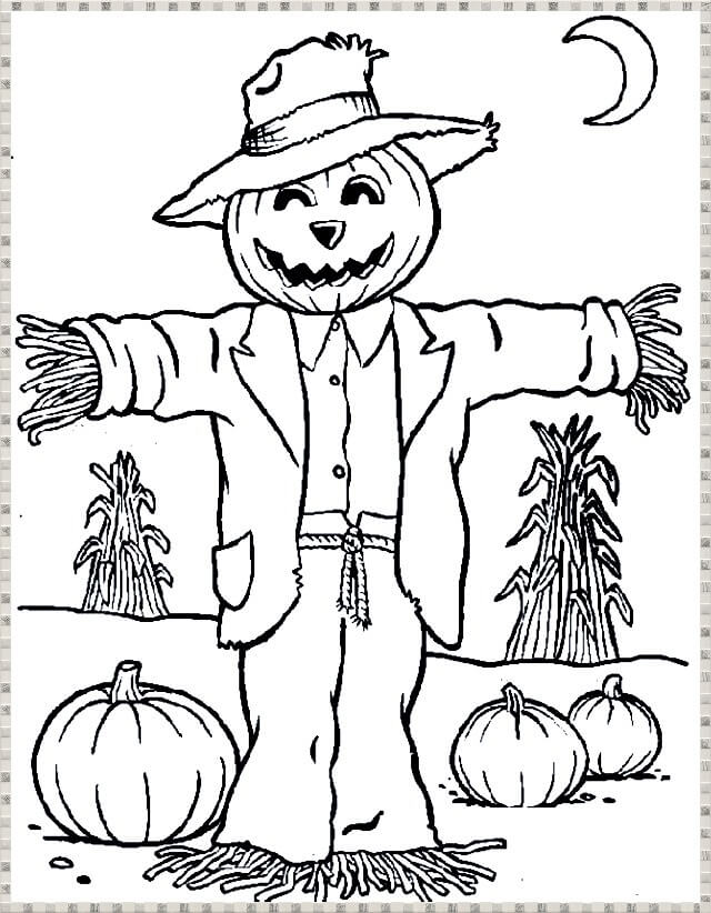 Dibujo de Diversin Espantapjaros para Colorear