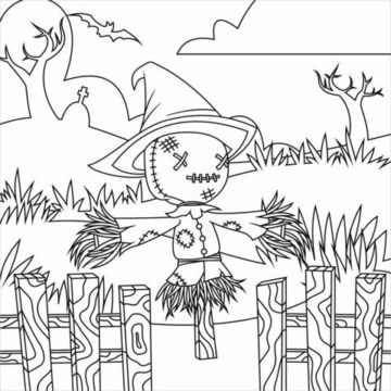 Dibujo de Gran Espantapjaros para Colorear
