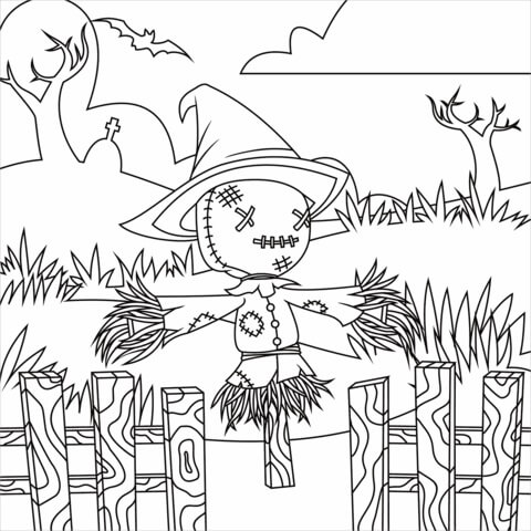 Dibujo de Gran Espantapjaros para Colorear