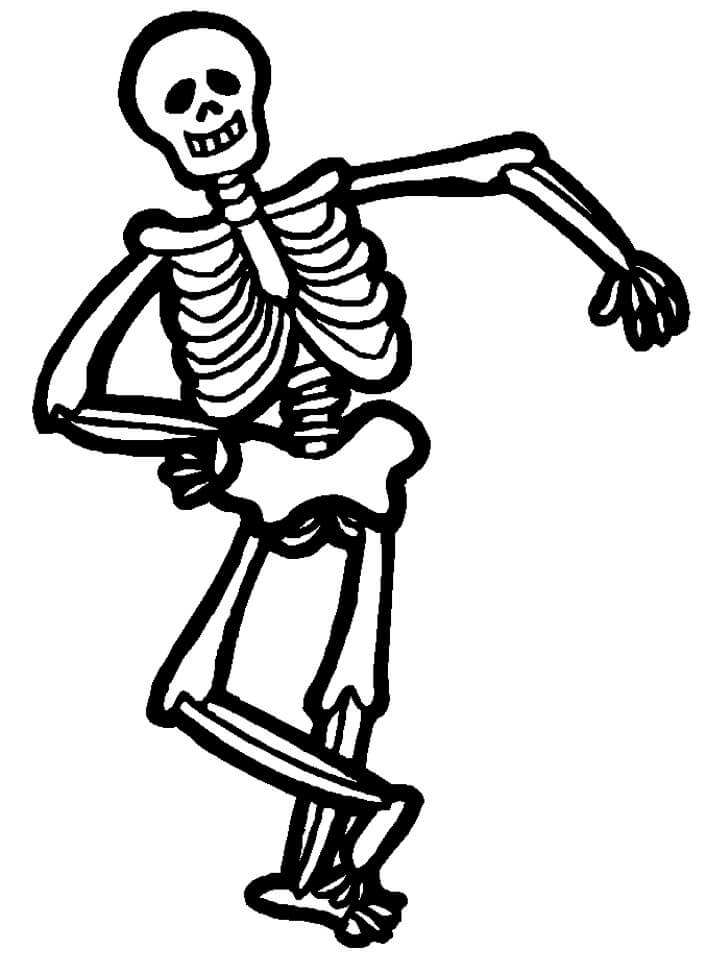 Dibujo de Esqueleto de Dibujo para Colorear