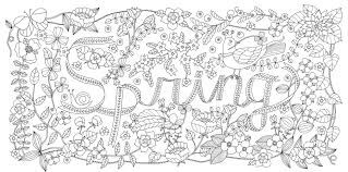 Dibujo de Idea de Primavera para Colorear