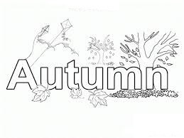 Dibujo de Temporadas de otoño para Colorear