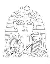 Dibujo de Estatua de Tutankamon para Colorear