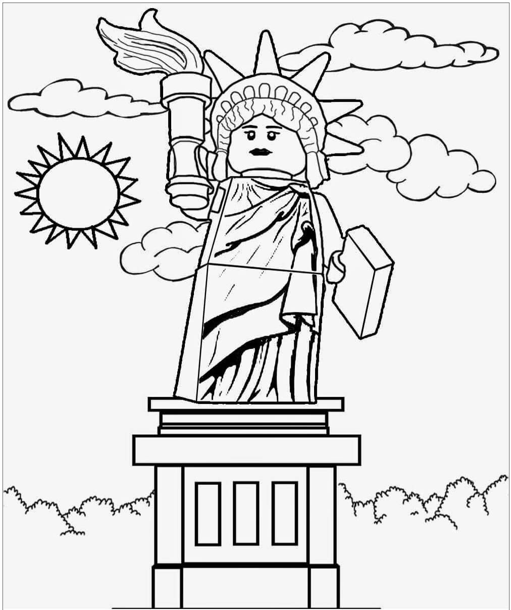 Dibujo de Zgrlk Heykeli Lego City para Colorear