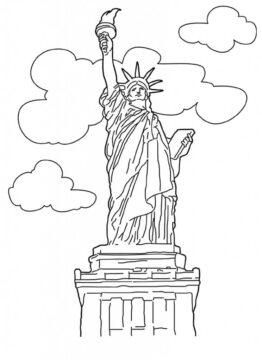Dibujo de Zgrlk Ve Bulut Heykeli para Colorear