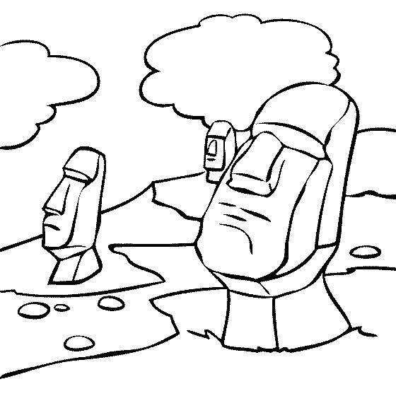 Dibujo de Nl Yerler Ve Simgesel Yaplar para Colorear