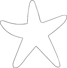 Dibujo de Estrella de Mar Fcil para Colorear