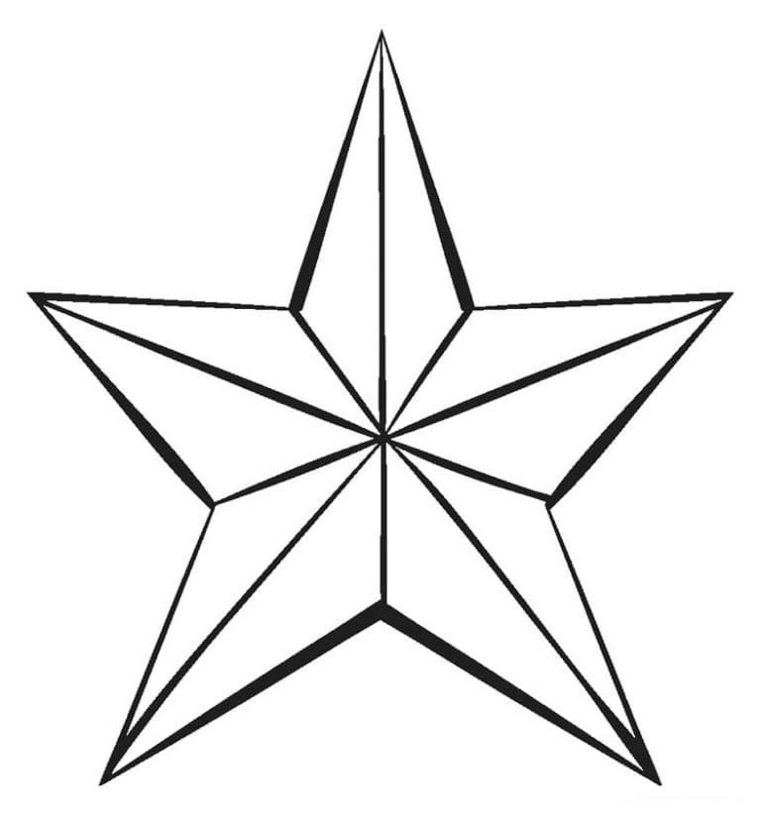 Dibujo de Estrella para Colorear
