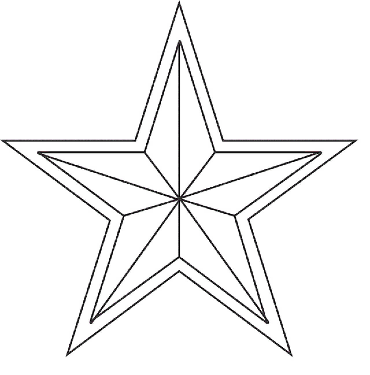 Dibujo de Estrella Normal para Colorear