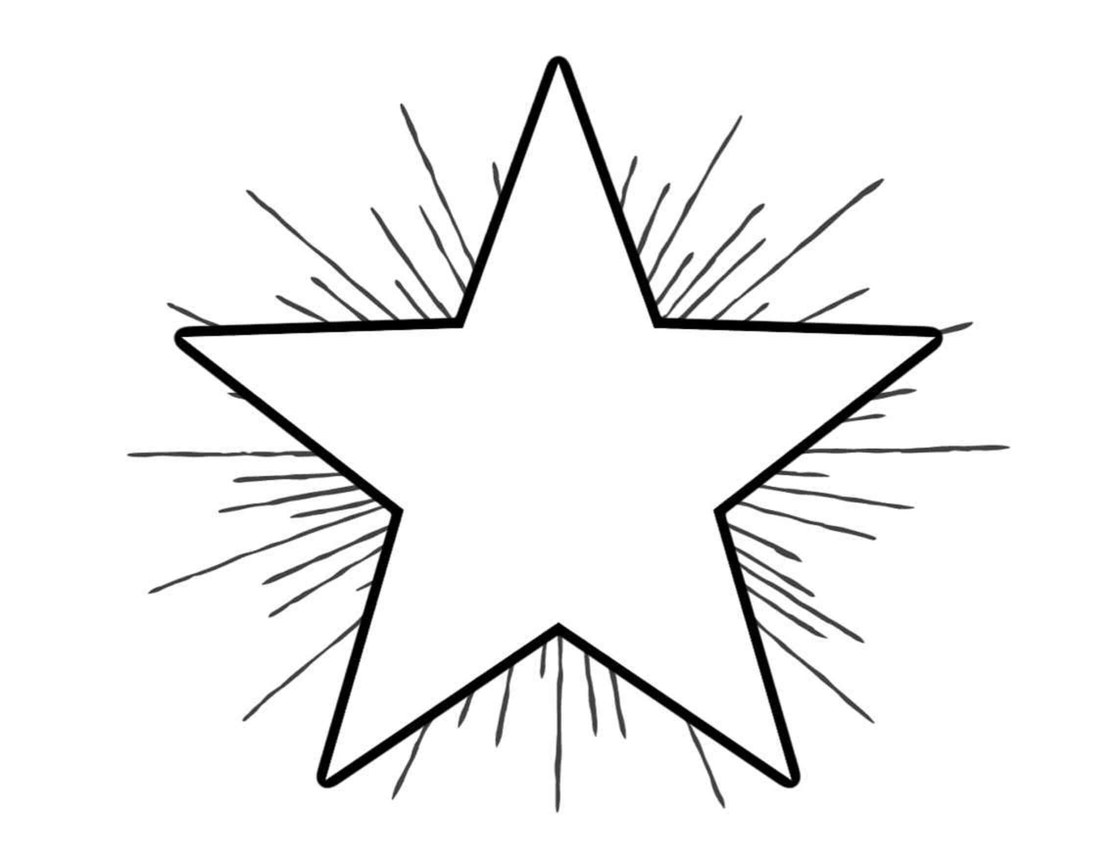 Dibujo de Gran Estrella para Colorear