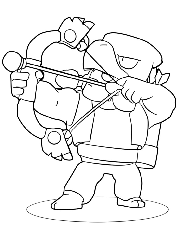 Dibujo de Estrellas de Pelea Bo para Colorear