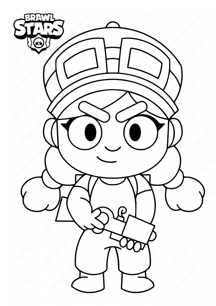 Dibujo de Estrellas de Pelea Jessie para Colorear