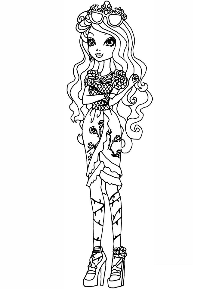 Dibujo de Ever After High Briar para Colorear