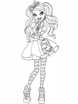 Dibujo de Gatito Cheshire para Colorear