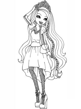 Dibujo de Holly o Hair para Colorear