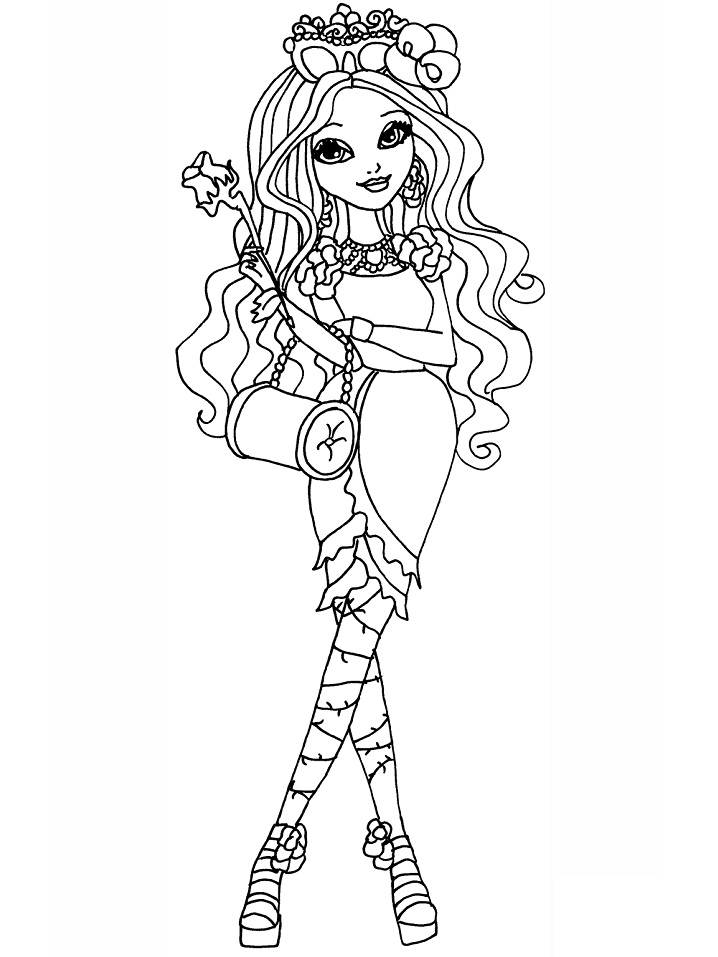 Dibujo de La Belleza de Brezo para Colorear