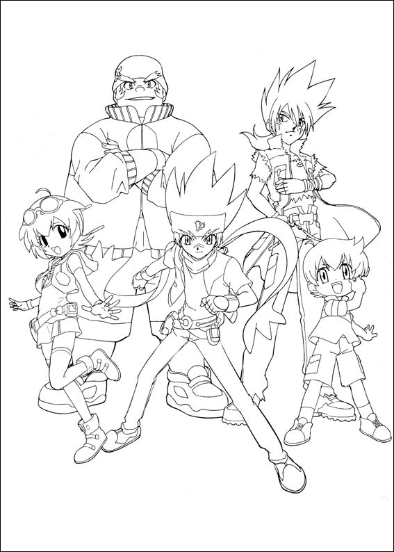 Dibujo de Equipo Beyblade para Colorear