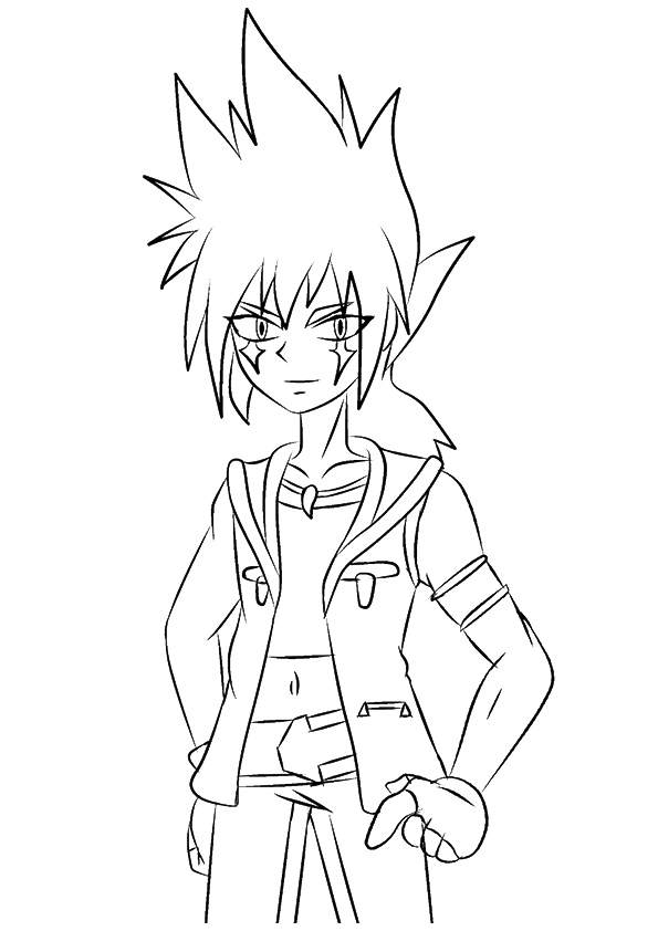 Dibujo de Genial Kyoya Tategami para Colorear