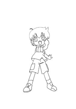Dibujo de Kenta Yumiya Linda para Colorear