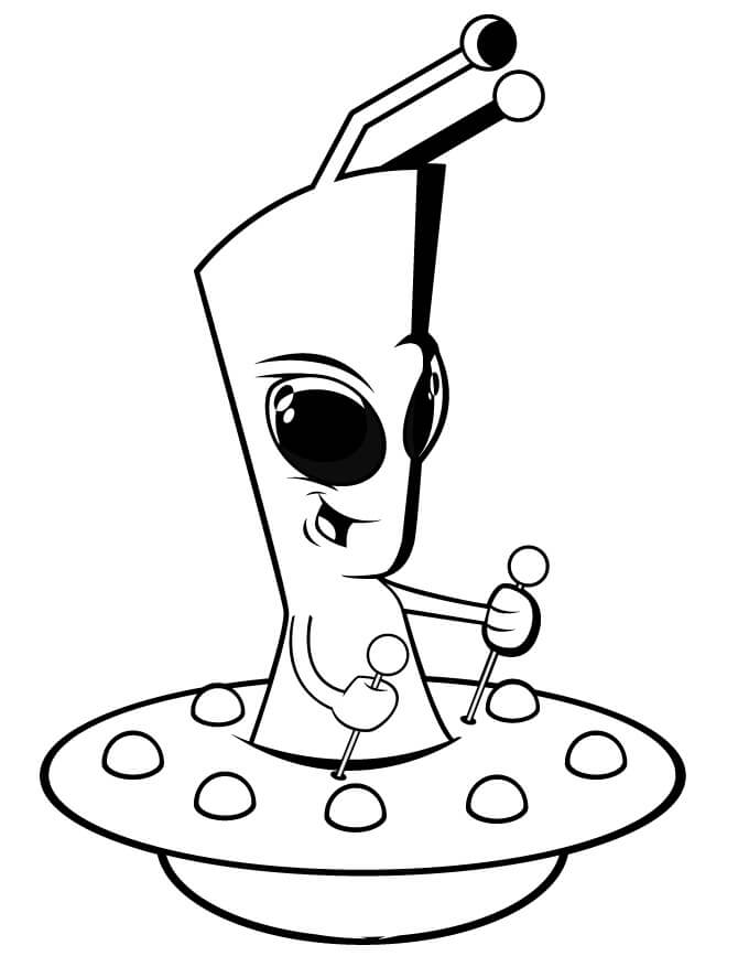 Dibujo de Extraterrestres Impresionantes para Colorear
