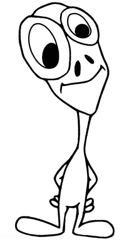Dibujo de Extraterrestres Lindos para Colorear