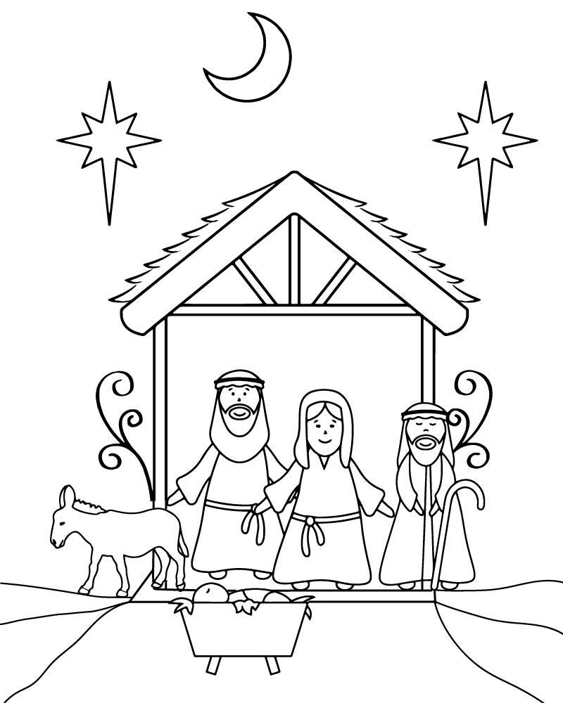 Dibujo de Easy New Born King Coloring Page para Colorear