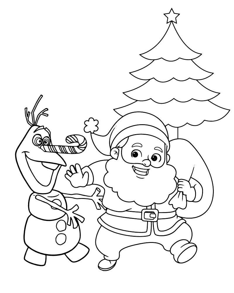 Dibujo de Free Christmas Printable For Kids para Colorear