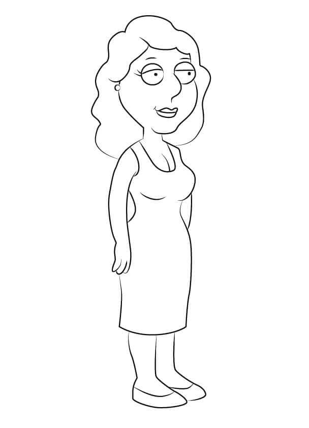 Dibujo de Bonnie Swanson Padre de Familia para Colorear