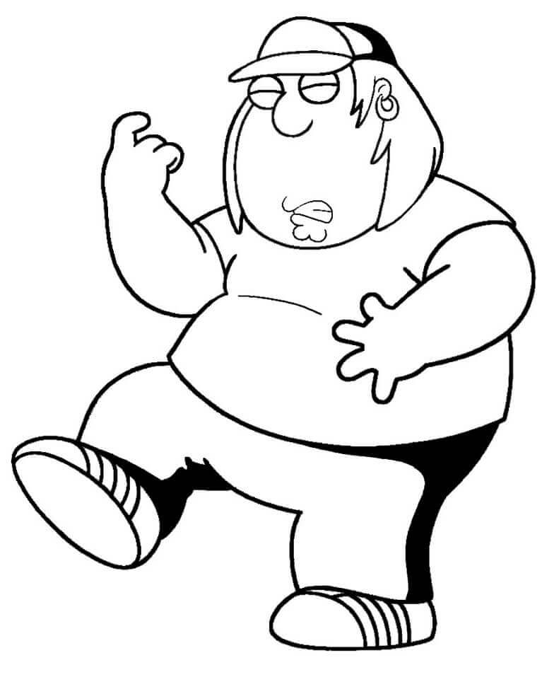 Dibujo de Chris Griffin Padre de Familia para Colorear