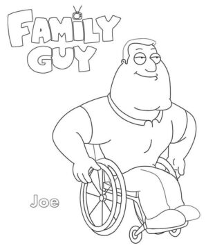 Dibujo de Joe Padre de Familia para Colorear
