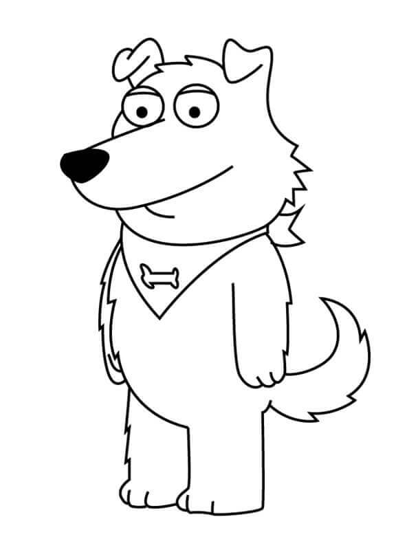 Dibujo de Nuevo Padre de Familia Brian para Colorear