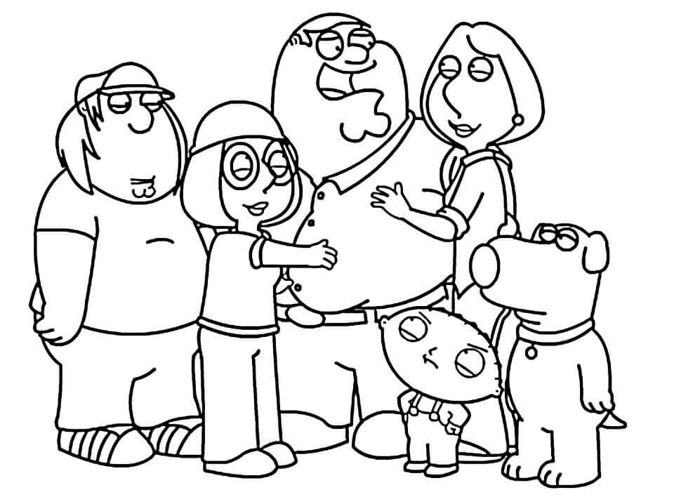 Dibujo de Padre de Familia 1 para Colorear