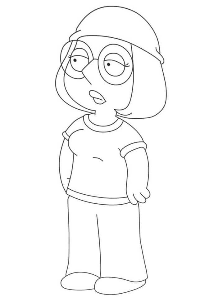 Dibujo de Padre de Familia Meg Griffin para Colorear