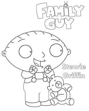 Dibujo de Padre de Familia Stewie Griffin para Colorear