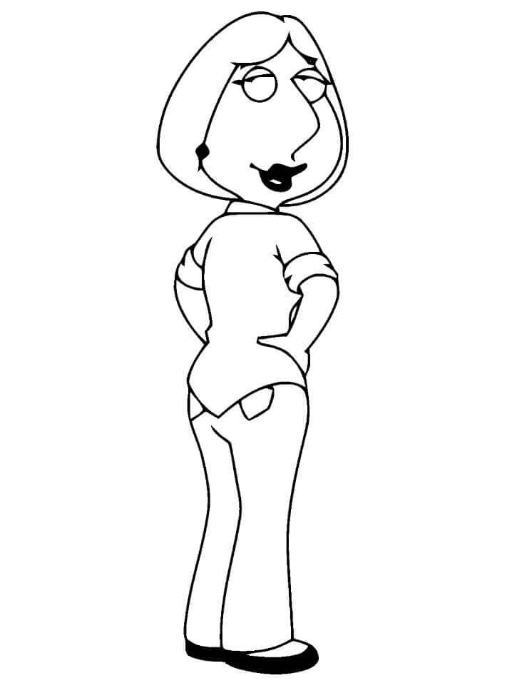 Dibujo de Padre de Familia de Lois Griffin para Colorear