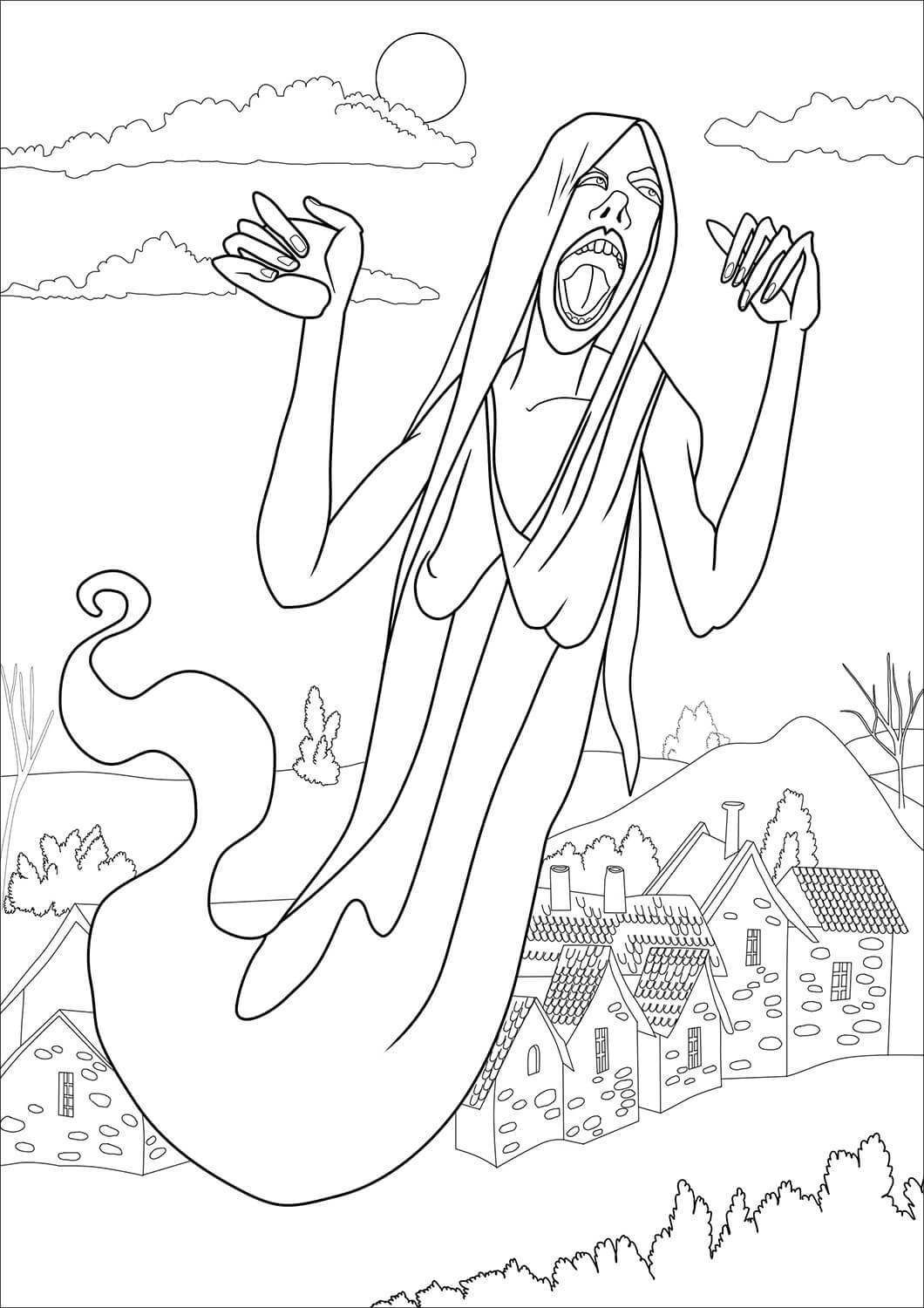 Dibujo de Banshee para Colorear
