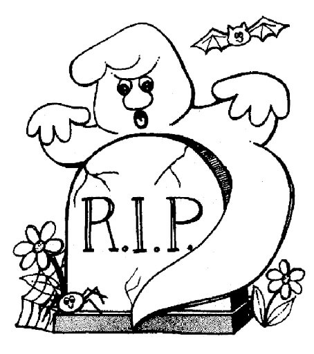 Dibujo de Fantasma de Halloween para Colorear