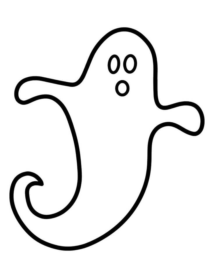 Dibujo de Buen Fantasma para Colorear