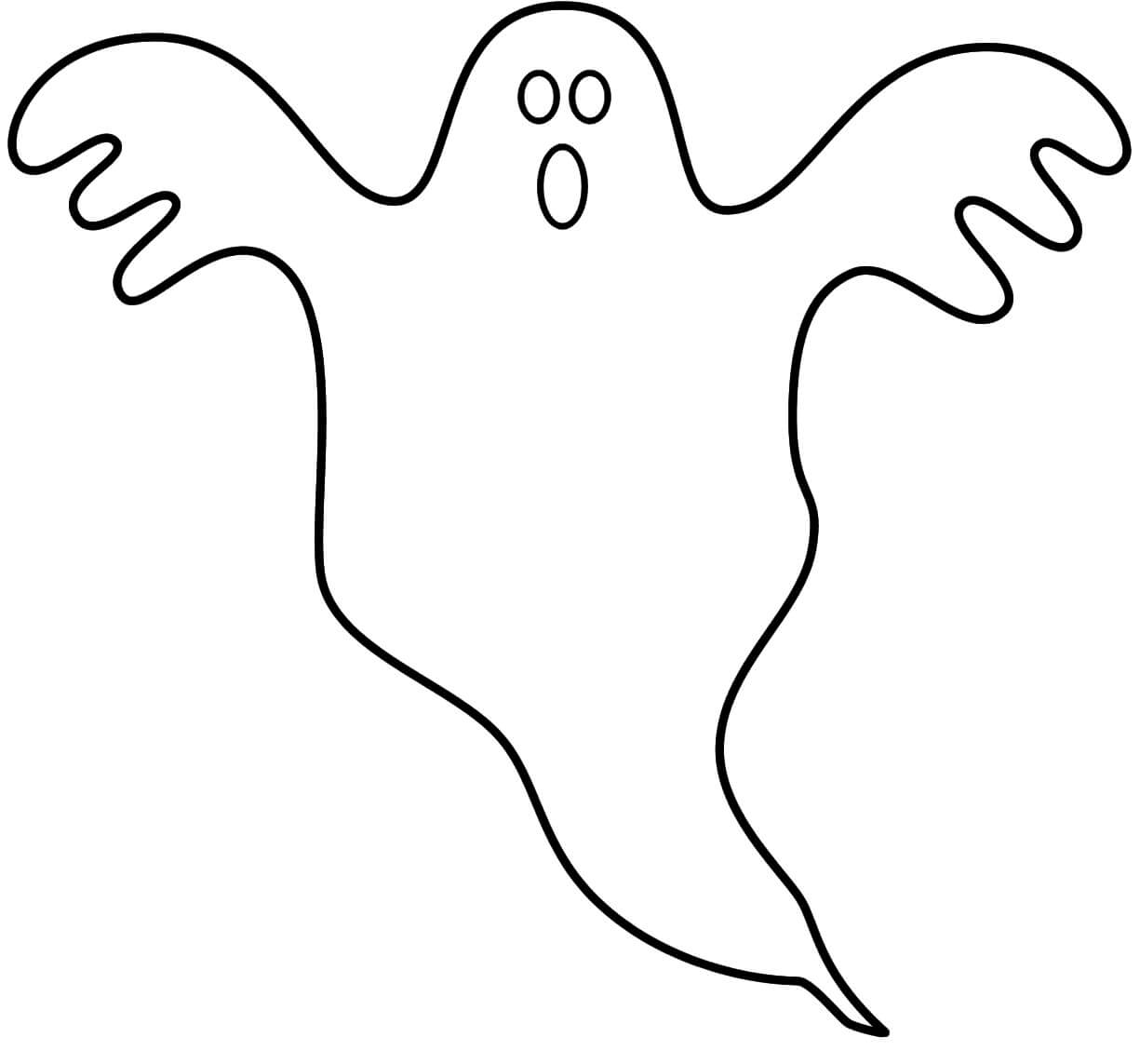 Dibujo de Fantasma básico para Colorear