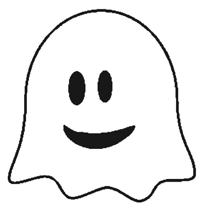 Dibujo de Fantasma en Pacman para Colorear