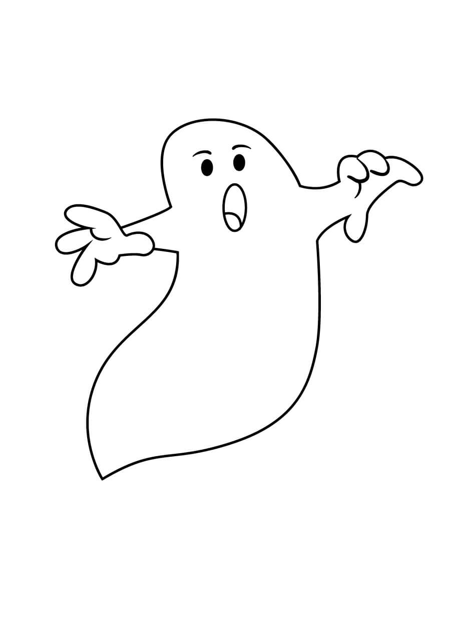 Dibujo de Fantasma Impresionante para Colorear