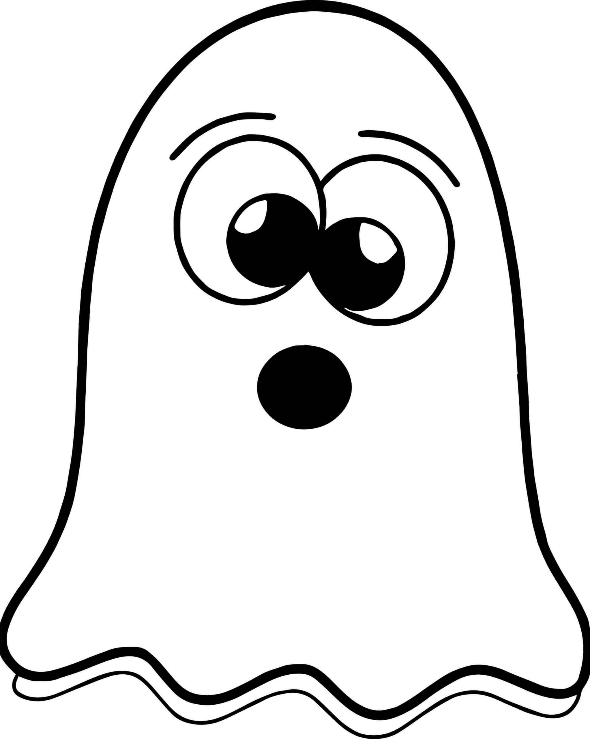 Dibujo de Fantasma Lindo para Colorear